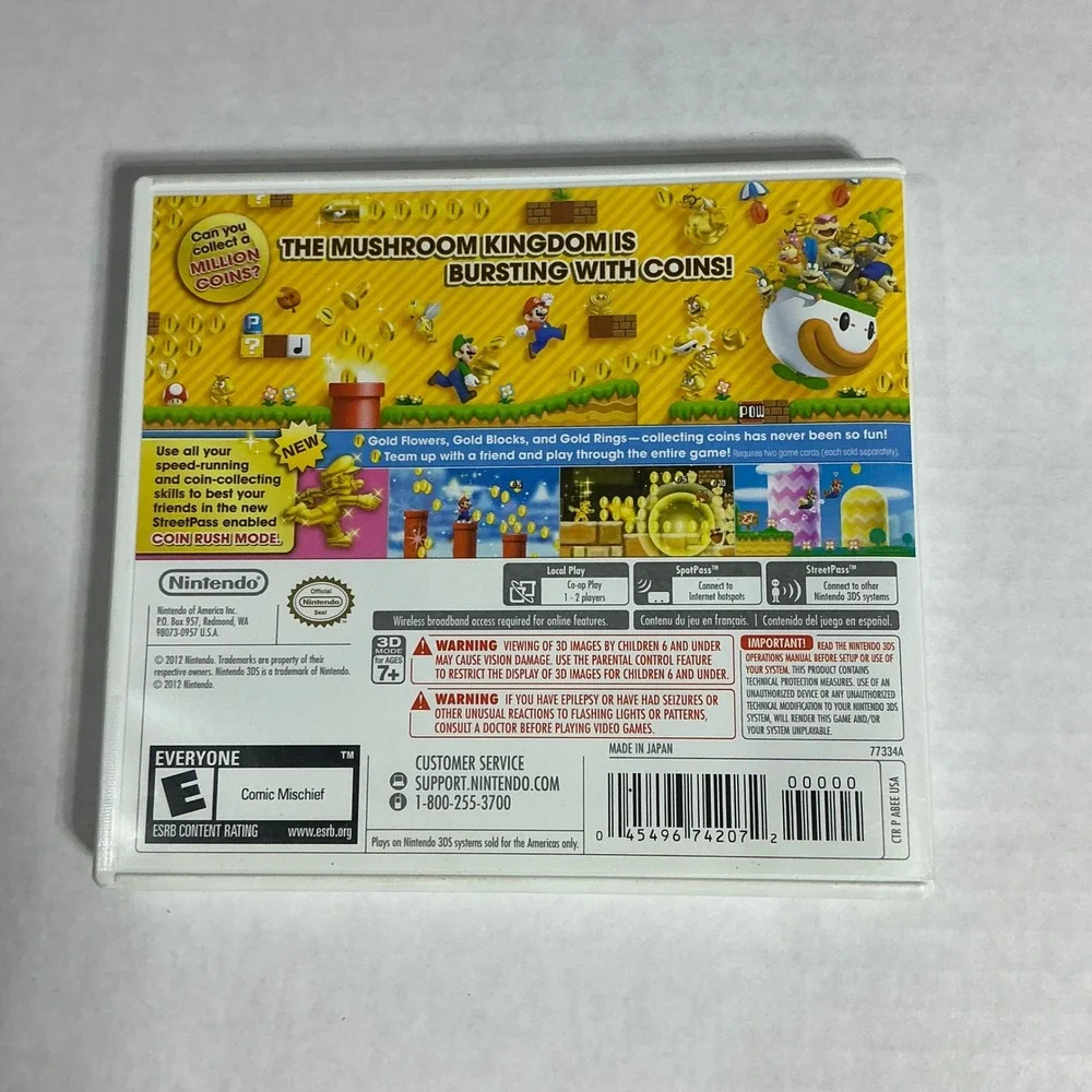 New Super Mario Bros 2 Nintendo 3DS Game CIB CTR-P-ABEE-USA Mario Luigi 2012